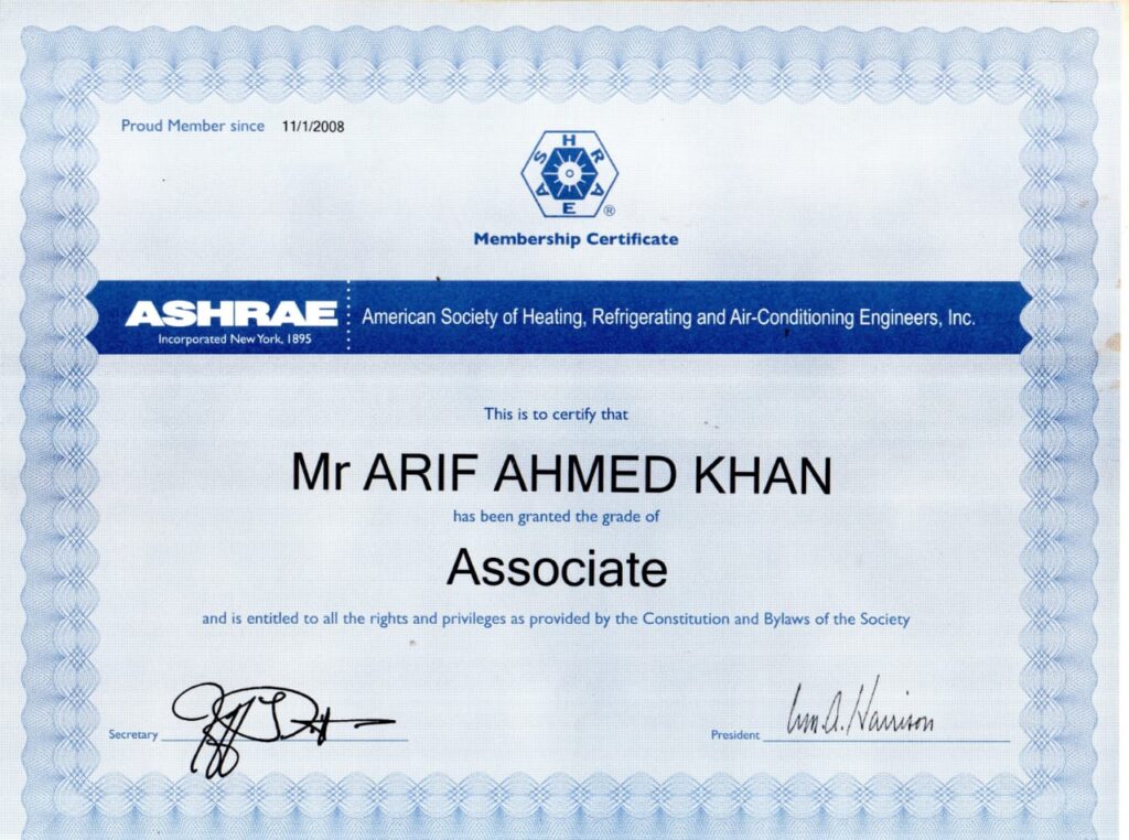 AS Engineers Certificate